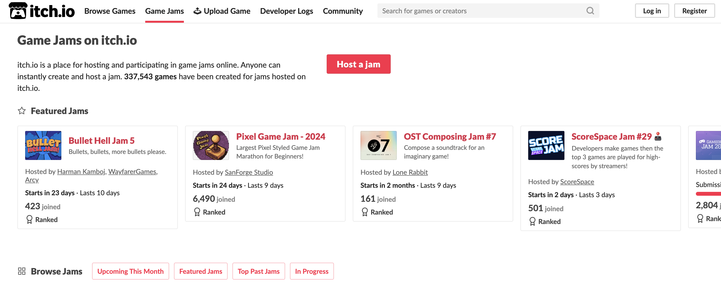itch.io 上的 GameJam，在别人家的游戏创作的文化已经成了一种生活日常
